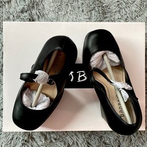 Chunky Bamboo heels, brand new- Size 6 1/2.